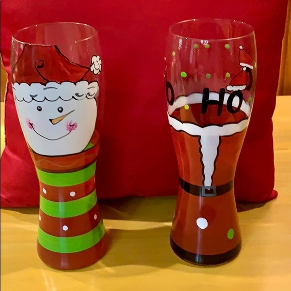 Other - Festive Holiday Glassware 24 ounce(2)